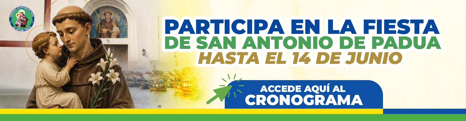San Antonio invita a participar de la fiesta de San Antonio de Padua 2026