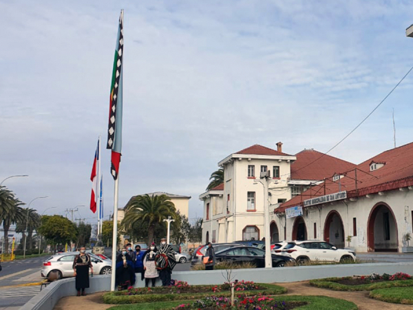 Municipio de San Antonio iza por octavo año bandera Mapuche