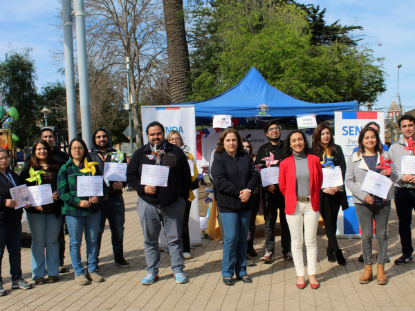 En la plaza de Llolleo municipio lanzó campaña preventiva de Fiestas Patrias 2023   