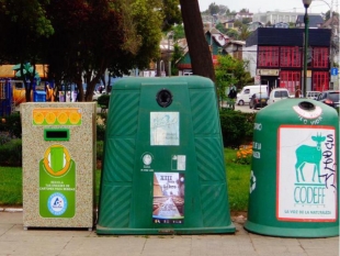 Instalación de Contenedores para los envases Tetrapack