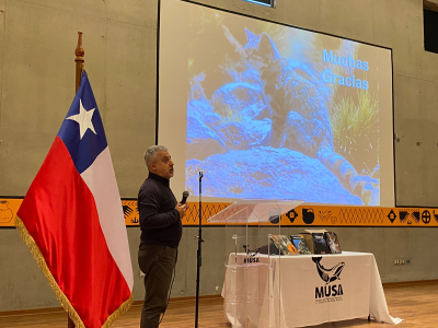 Experto en felinos silvestres dictó charla en San Antonio y se refirió a las especies que viven en la provincia