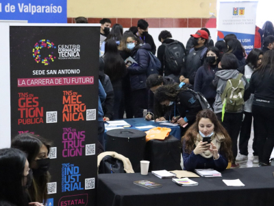 La jornada informativa entregó ofertas educativas y laborales para que los alumnos opten luego de finalizar su proceso de escolaridad.