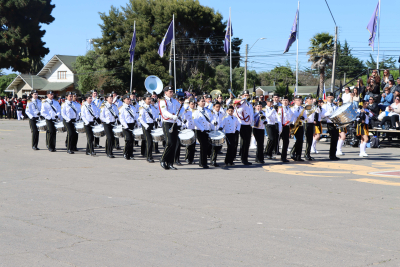 San Antonio vivió el segundo Encuentro de Bandas Escolares en el Mes de la Patria