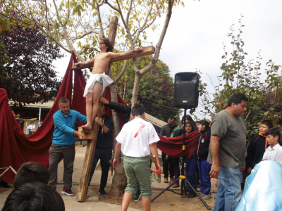 Estudiantes de la escuela Padre André Coindre realizaron obra de teatro “Jesucristo Súper Estrella”