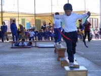 Estudiantes de la Escuela Poeta Pablo Neruda hicieron gala de su excelente estado f&iacute;sico     